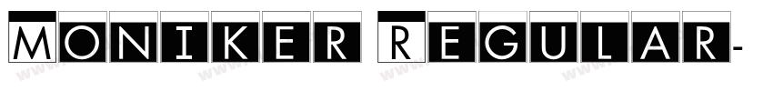 Moniker Regular字体转换
